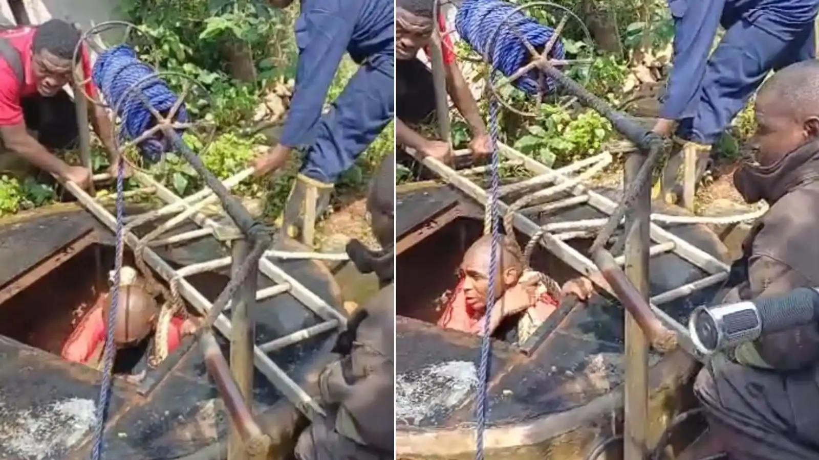 84-year-old man rescued from well in Lagos after suicide attempt (Video ...