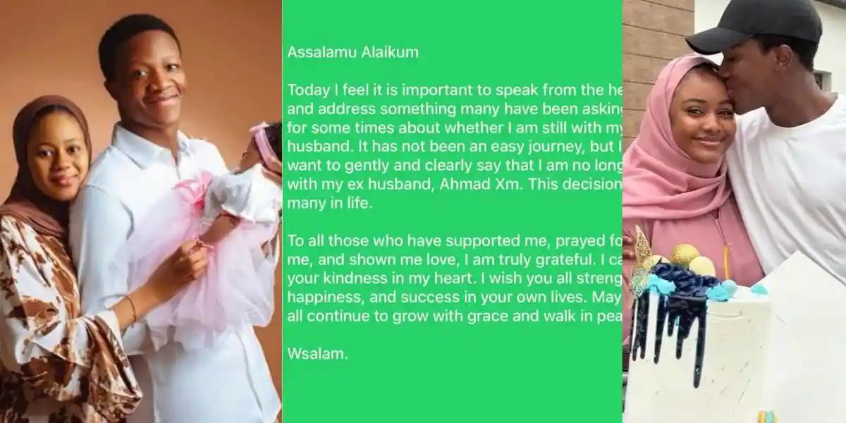 entertainment,tiktok-influencer-ahmed-yusuf-ends-marriage-with-first-wife-safiya