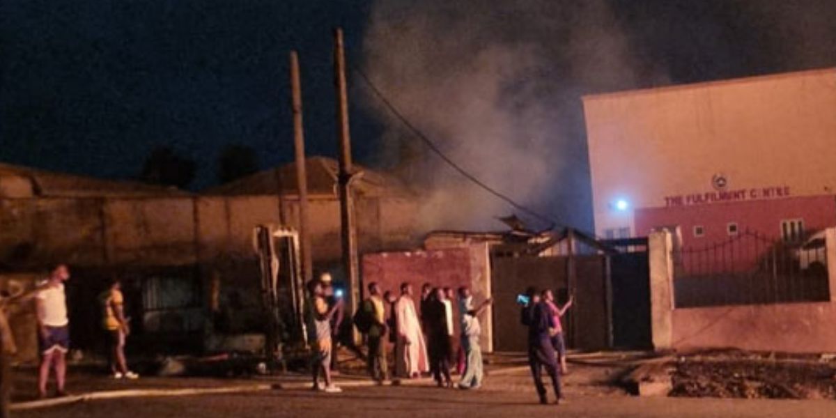 JUST IN: Fire razes church as tanker explodes on Otedola bridge in ...