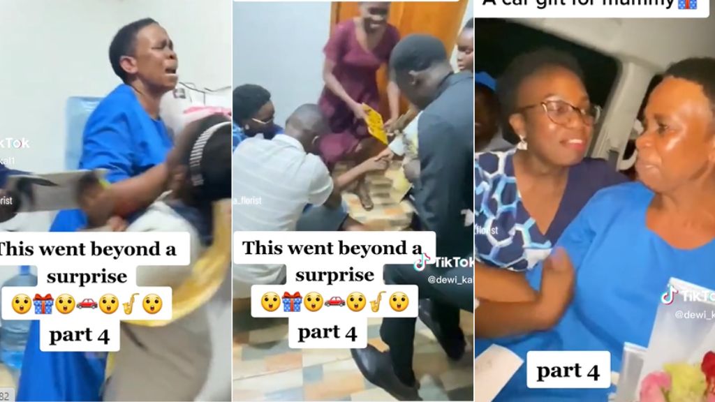 "Is this for me?"- Mother in tears as children surprise her with ...