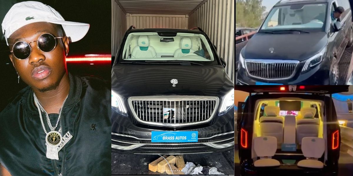 Maybach Finesse Rapper Rapper Zlatan Ibile gifts himself a brand new customized Maybach van ...