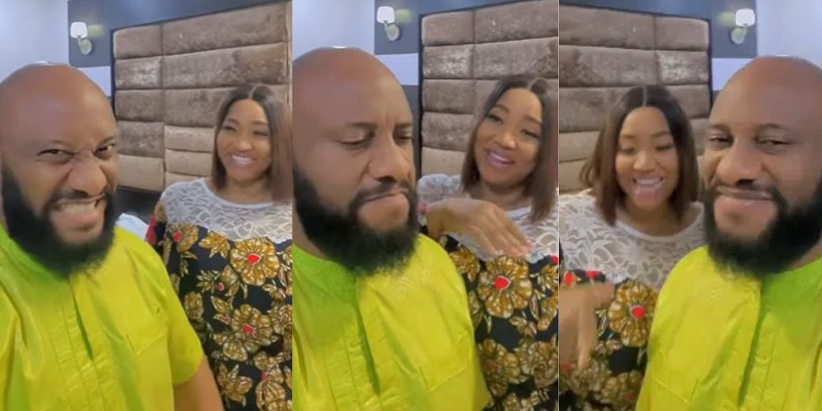 Yul Edochie gushes so hard as his wife Judy Austin heaps prayers on him ...
