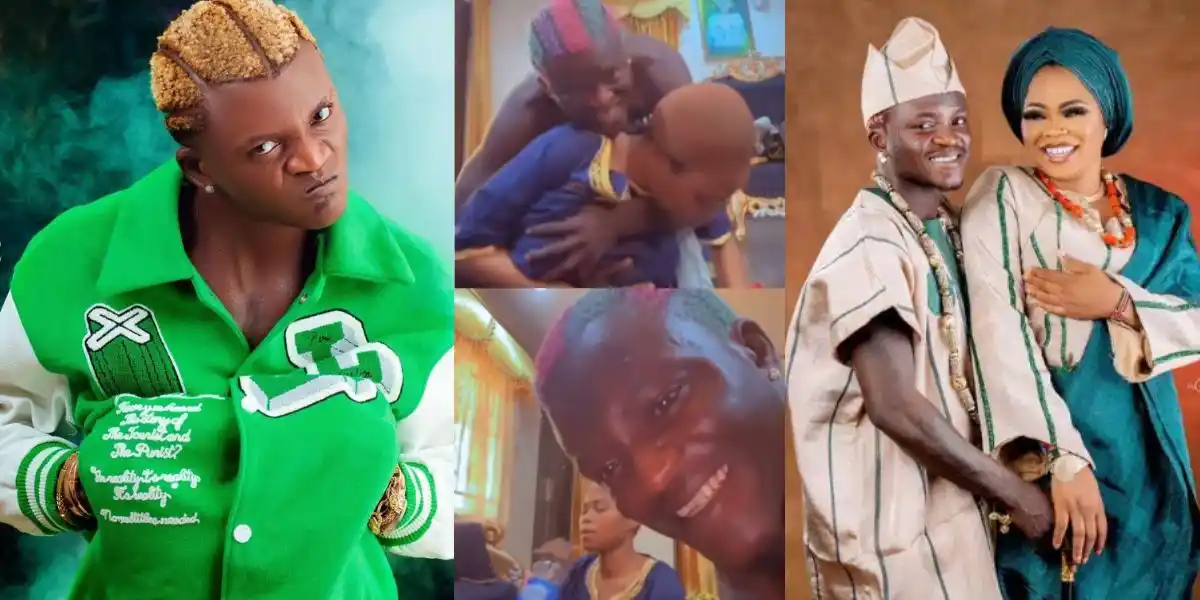Segun Bewaji 'Is this love or war?': New clip of Portable and his wife Bewaji sparks ...